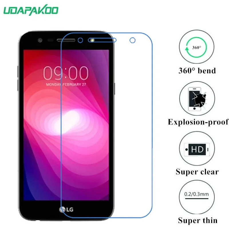 Udapakoo прозрачная закаленная (мягкое стекло) пленка для LG X Power 2 Nano Взрывозащищенная