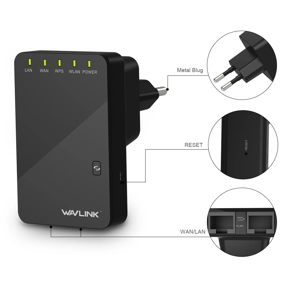 Wavlink 300 Мбит/с беспроводной Wifi удлинитель/ретранслятор/маршрутизатор Wi Fi сетевой