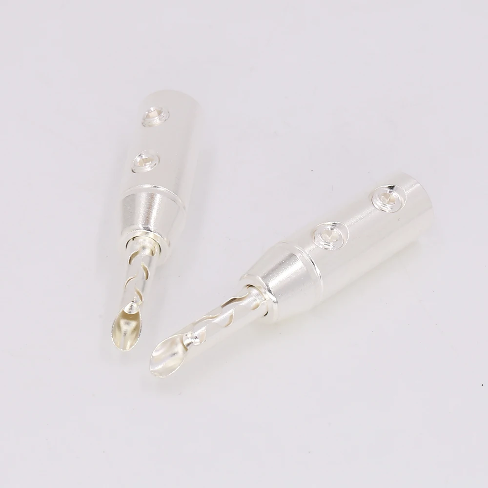 12 шт./комплект посеребренные вилки адаптеры|plug adapter|adapter plugsilver banana plugs |