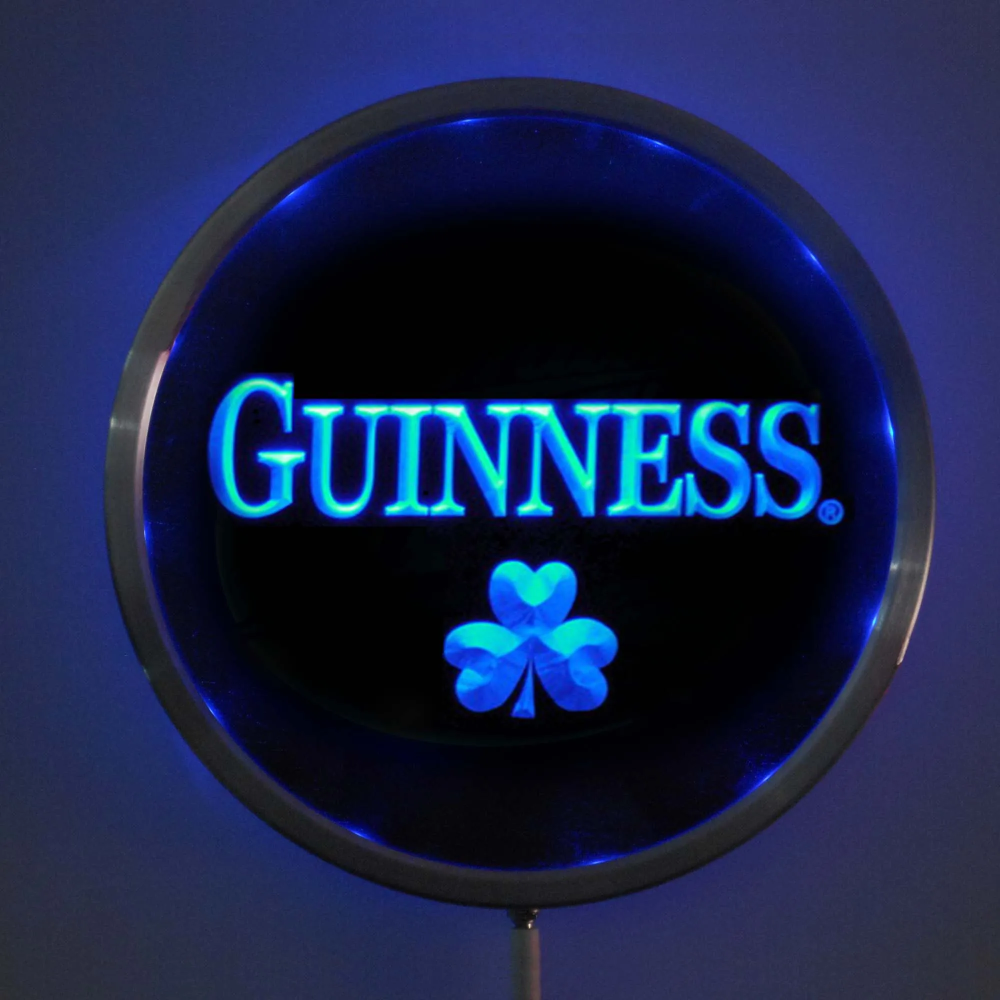 Фото Rs-a0095 Guiness Shamrock светодиодсветодиодный Неоновые Круглые вывески 25 см/10 дюймов-RGB вывеска для бара многоцветный пульт дистанционного беспрово... №2