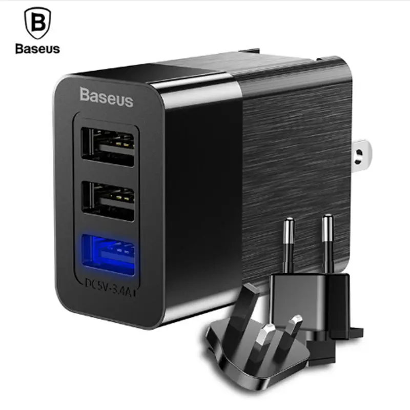 Сетевое зарядное устройство Baseus с 3 USB-портами а | Мобильные телефоны и аксессуары