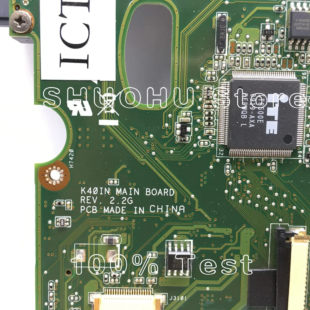 Материнская плата KEFU для ноутбука ASUS K50IN X8AIN X5DIN протестированная на 100% рабочая оригинальная материнская