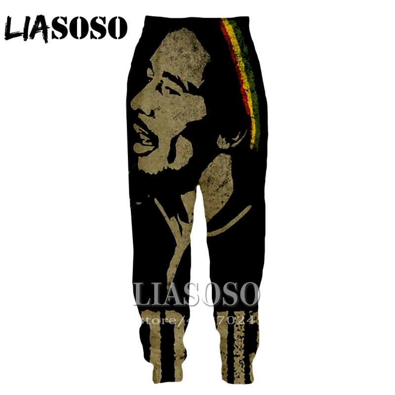 8 3d принт Для мужчин Для женщин топ с рисунком Bob Marley во всю длину регги впитывает пот и Штаны зимние Штаны аниме повседневные забавные брюки для бега E419 - Цвет: 8