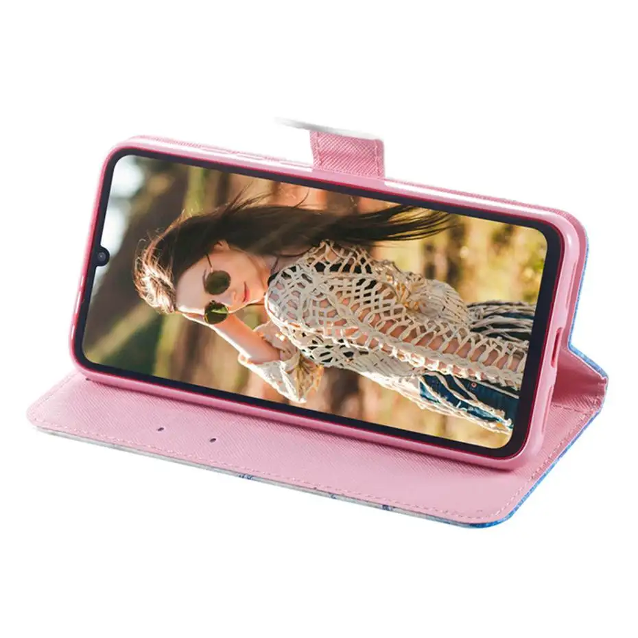 Чехол книжка 3D Vision для Xiaomi Redmi Note 7 5 6 Pro 5Plus S2 кожаный чехол бумажник mi 8 Lite 6X F1