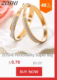 ZOSHI, винтажный стиль, большие брендовые серьги-кольца, свадебные украшения, серьги для женщин