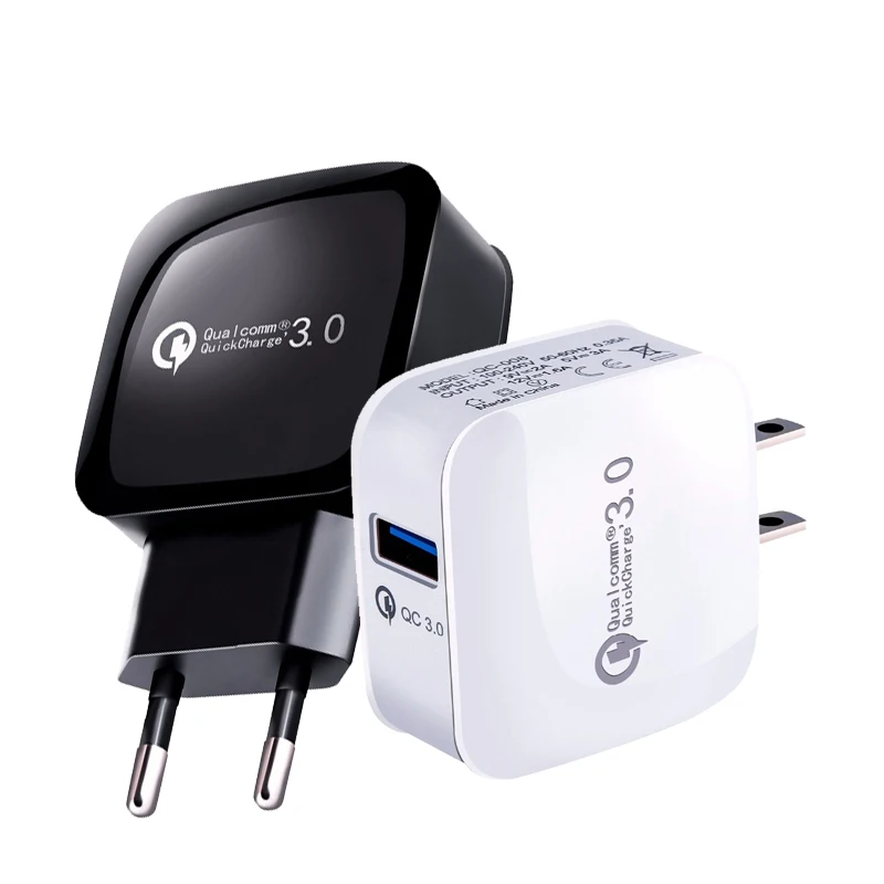 Быстрая зарядка 3 0 телефон зарядное устройство USB для iPhone Huawei Xiaomi Samsung Galaxy S7 S8 S9 18