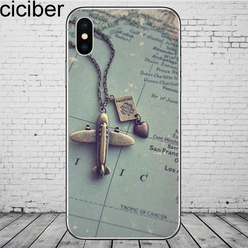 WM02360 Ciciber карта мира дорожные чехлы для телефонов для iPhone 11 Pro Max чехол для iPhone XR 8 7 6 6S Plus X XS Max 5S SE мягкий чехол из ТПУ - Цвет: WM02360