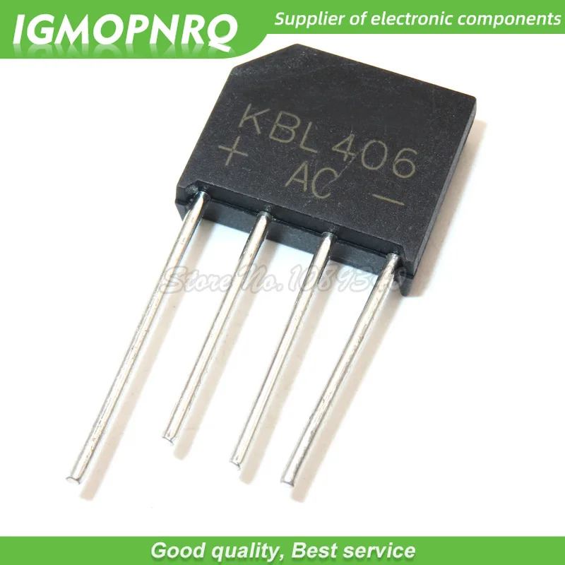 10pcs free shipping KBL406 ZIP Bridge Rectifiers 600V 4A new original | Электронные компоненты и принадлежности