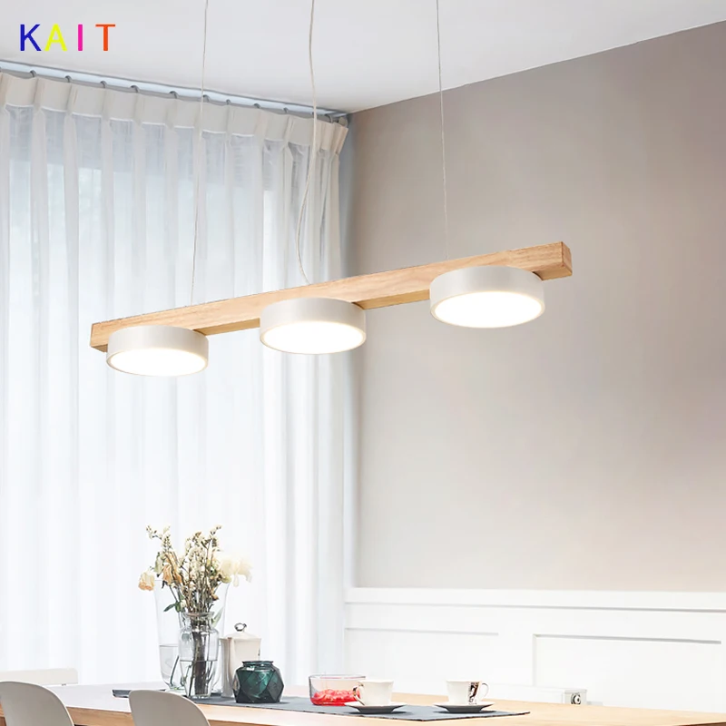 

Modern wood Dining Room Pendant Lights Indoor Bedroom LED Pendant Lamps