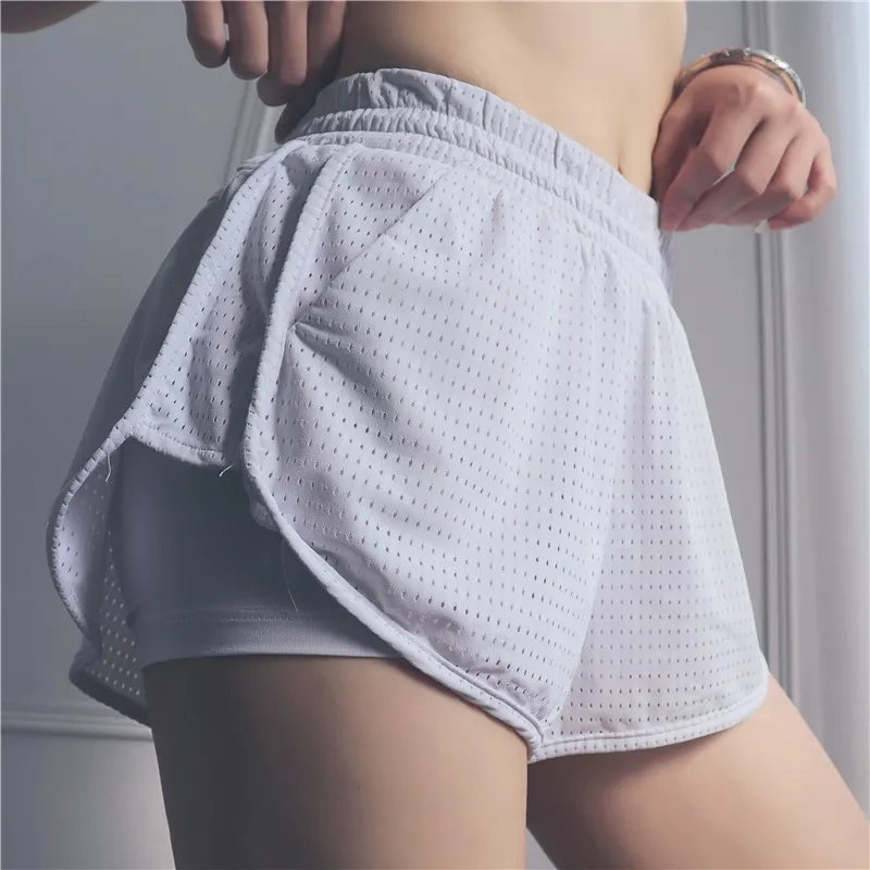 Женский Регулируемый пояс свободные двухслойные быстросохнущие спортивные