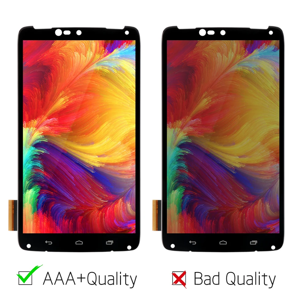 SRJTEK 5 2 &quotдля Motorola Moto Droid Turbo XT1254 XT1225 ЖК дисплей сенсорный экран дигитайзер с рамкой