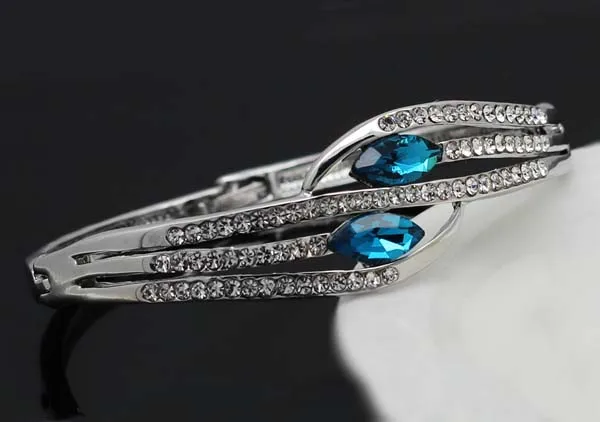 Австрийский Кристалл глаза браслет для женщин АААА+ стразы модные ювелирные изделия Прямая поставка качественные женские аксессуары