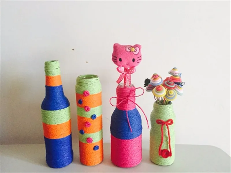 30 м/лот многоцветный Бумага Шнуры Веревки темы DIY ремесла детского сада детская игрушка домой декоративные аксессуары