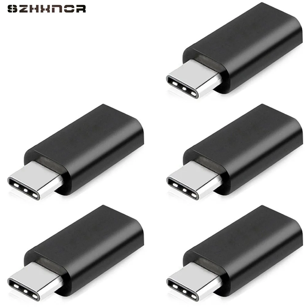SZHXNOR 5 pc USB 3 1 Тип C штекерным Micro Женский конвертер адаптер зарядное устройство для