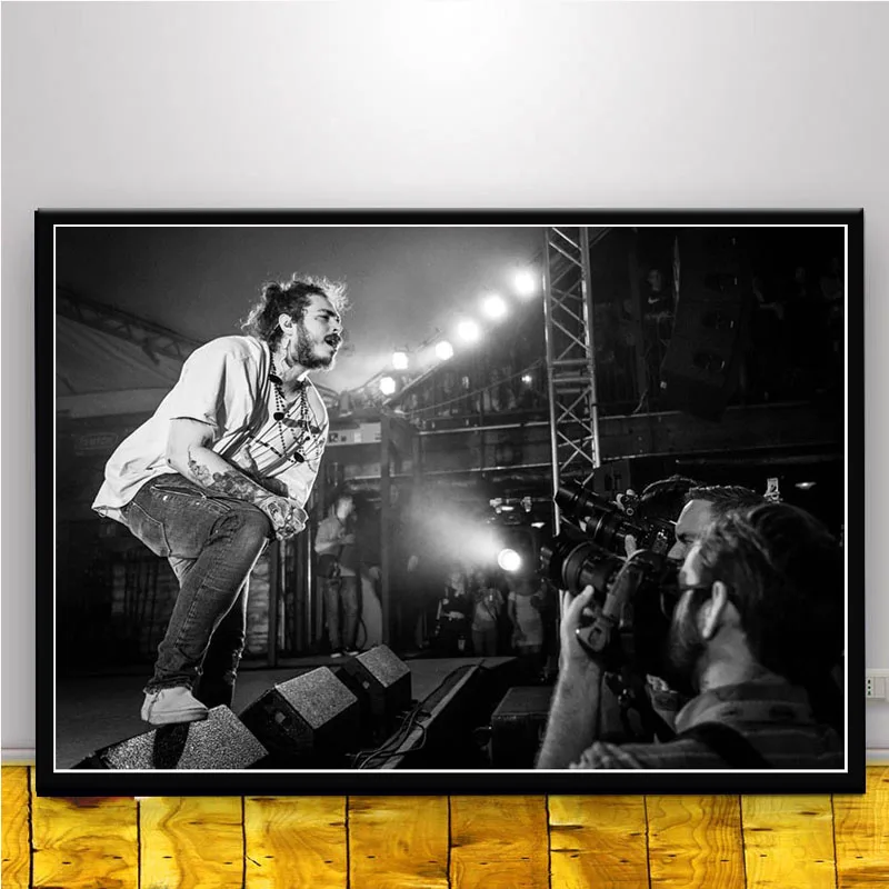FX399 горячий пост Malone хип хоп рэпер художника музыка ПЕВЕЦ звезда изображение на заказ плакат Искусство Шелковый Холст домашняя, комнатная, настенная Печатный Декор