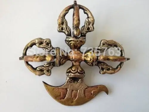 

xiuli 00833 Tibet Tibetan Bronze Buddhist Ritual Tool Vajra Doorje Amule