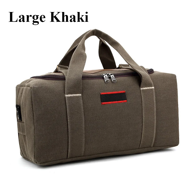 Large Khaki Высокое качество, новая профессиональная спортивная сумка на одно плечо, спортивная сумка для фитнеса, большая вместительность, Холщовая Сумка, спортивная сумка для тренировок - Цвет: Large Khaki