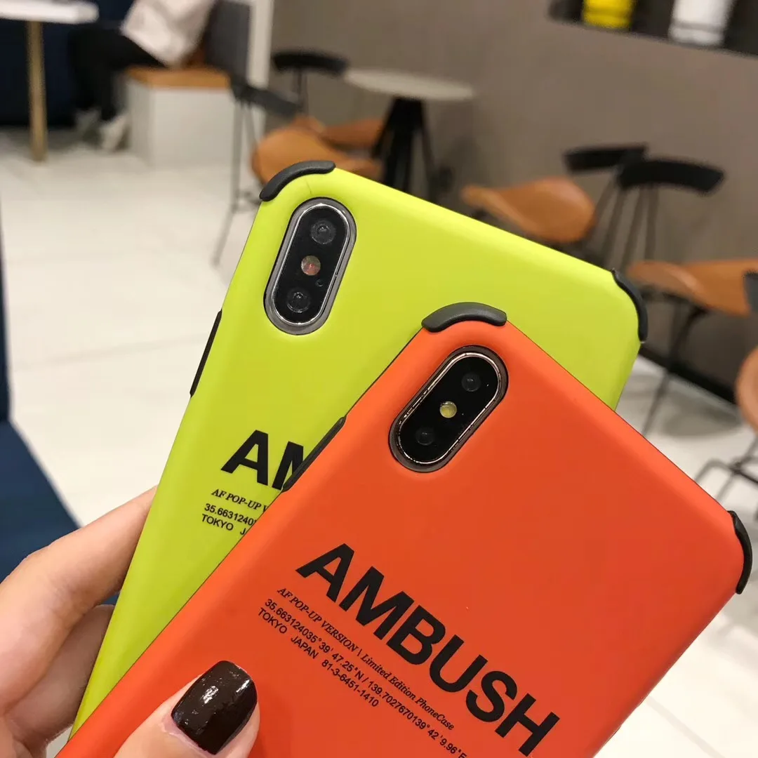Fashion Japan street AMBUSH Soft silicon cover case for iPhone 11 Pro 7 X 7plus 6 6S plus 8 8plus XS Max Xr Shell Fundas |