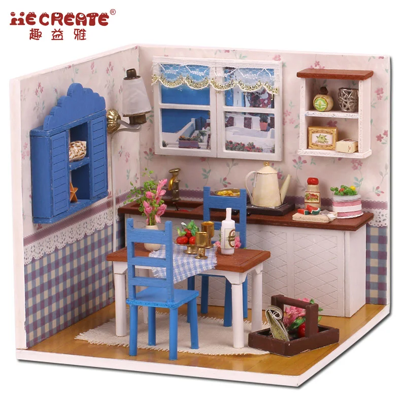 Популярные DIY игрушки для кукольного домика деревянные миниатюрные кукольные