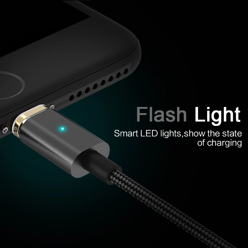 Магнитный кабель USAMS для USB Type c золотого цвета 1 2 м а/5 В нейлоновый зарядный