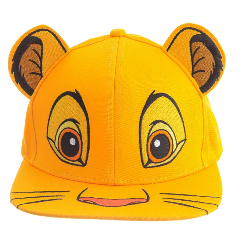 Disney Король Лев детская шапка унисекс Милая Simba Nala лицо бейсбольная кепка Солнцезащитная для детей подарки на день рождения