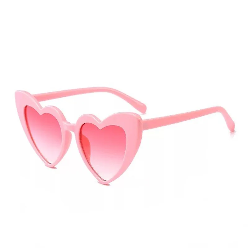Женские солнцезащитные очки Love Heart Винтажные Солнцезащитные кошачий глаз в форме