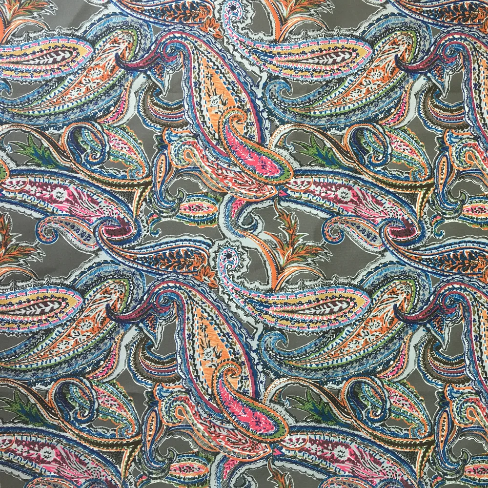 Большой Пейсли стиль цифровой печати Стул Обивка диван кресло ткань