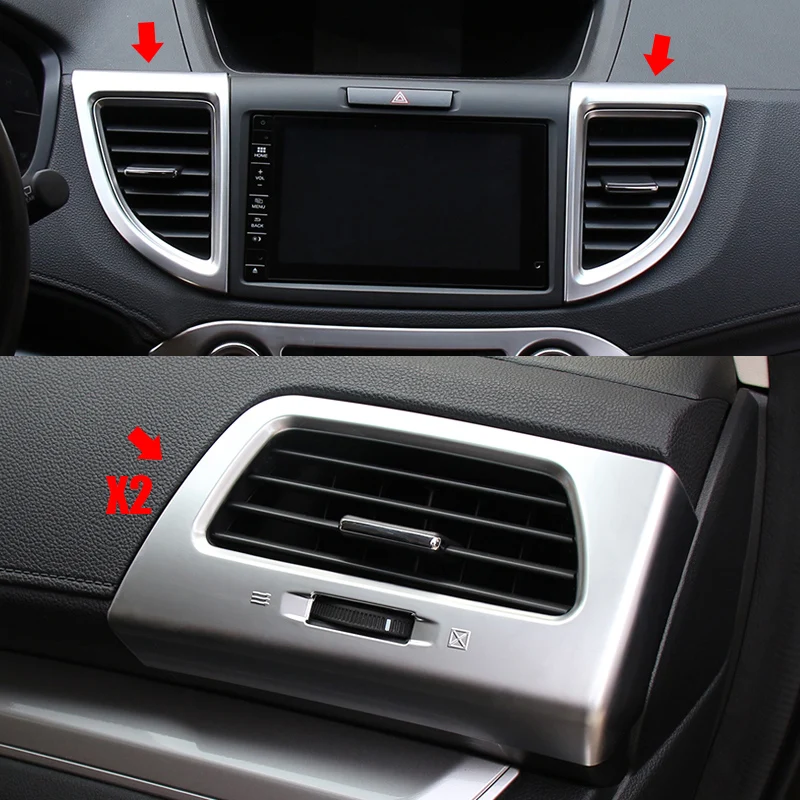 Для Хонда сrv CR-V 2012 2013 2014 2015 2016 ABS Матовый автомобильный Кондиционер воздуха на