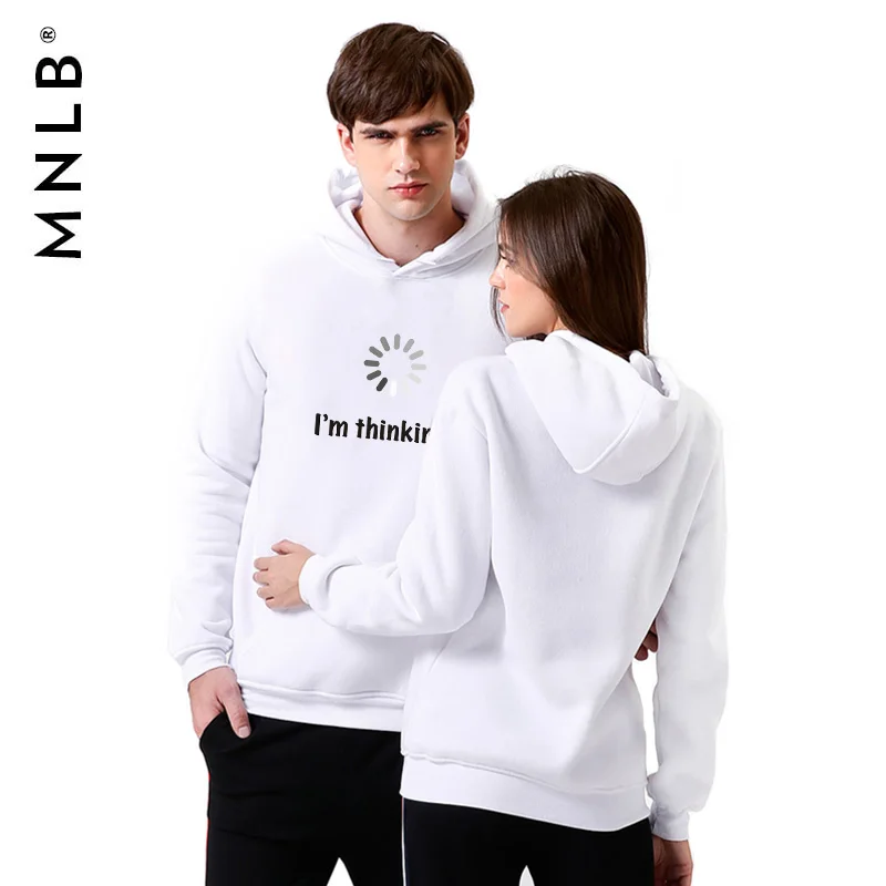 QJM I'm Thinking мужские толстовки с капюшоном длинным рукавом s хип хоп Хлопок Смесь