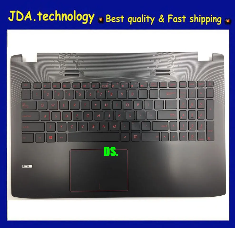 Wellendorff Genuines Топ чехол для ASUS GL752 серии GL752 GL752VL GL752 Упор для рук США клавиатура верхняя крышка тачпад