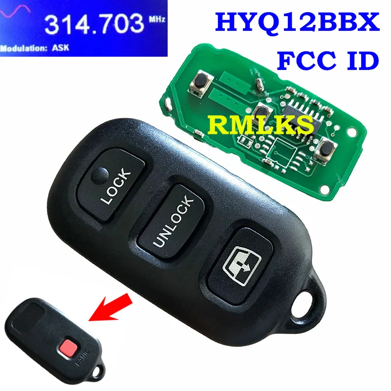 Пульт дистанционного управления для Toyota HYQ12BAN HYQ12BBX GQ43VT14T 3 + 1 кнопки 315 МГц |
