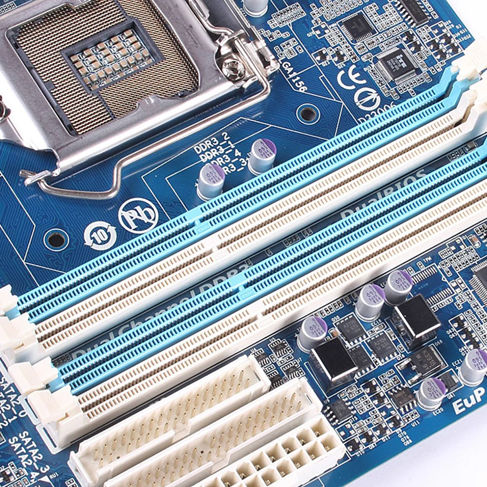 Оригинальная Материнская плата Gigabyte для настольного ПК с процессором Intel H55 LGA 1156