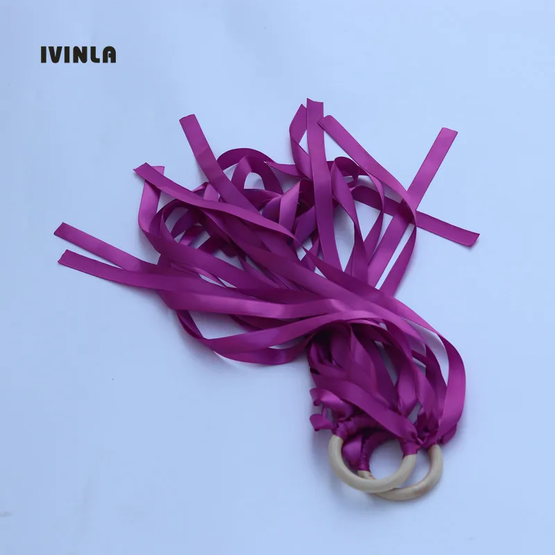 Новинка 20 шт./лот фиолетовое деревянное кольцо из ленты waldorf toys ручной змей