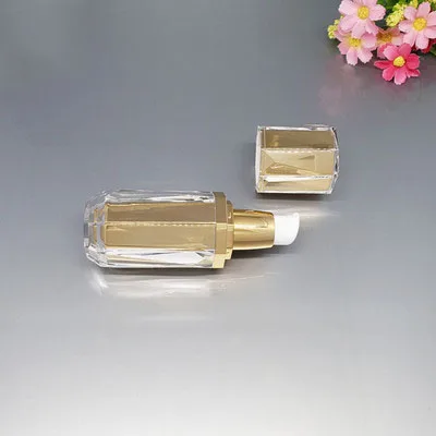 30ml Lotion Pump Золотая бутылка в форме птичьего гнезда пустая бутылка с распылителем эссенция лосьон насос бутылка Акриловая банка для крема контейнер флакон для косметики 5 г 30 г 50 г - Цвет: 30ml Lotion Pump