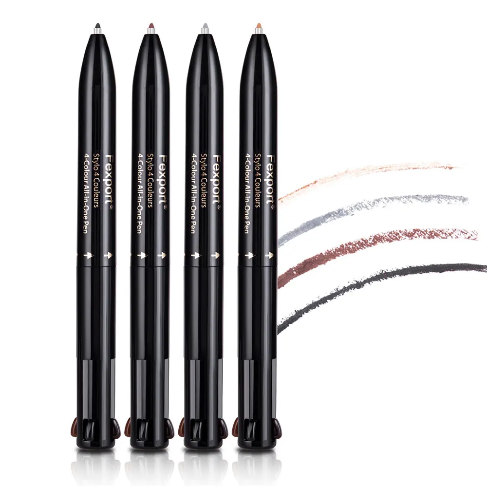 Бренд Fexport F6105 карандаш для бровей 4 цвета все-в-одном The bullet Pen брови макияж косметика Мода Водонепроницаемый sweatproof