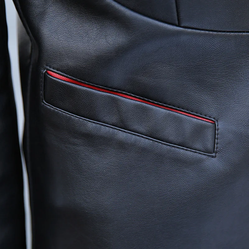 Корейское тонкое осеннее новое женское короткое пальто из искусственной кожи с