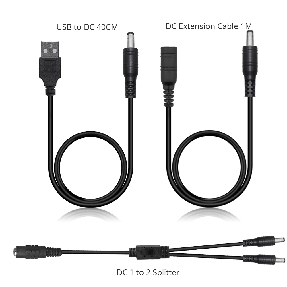 Удлинительный кабель постоянного тока 1 м разъем 1-2 сплиттер питания от USB до DC 40