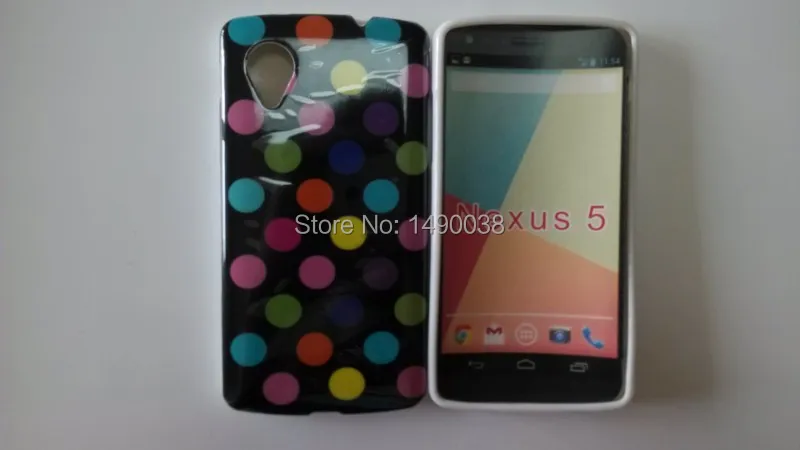 OEEKOI стиль в горошек задняя крышка чехол для LG Google Nexus 5 E980 мягкий телефона