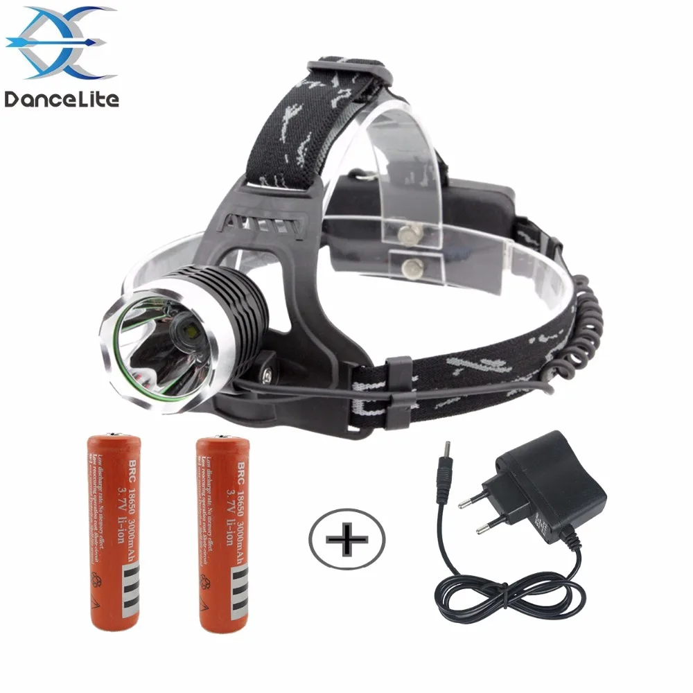 DanceLite DHA4 Classics 2000Lm XM-L T6 3Mode LED Camping Headlamps Fishing Head Lamp (2x18650) | Светодиодная подсветка