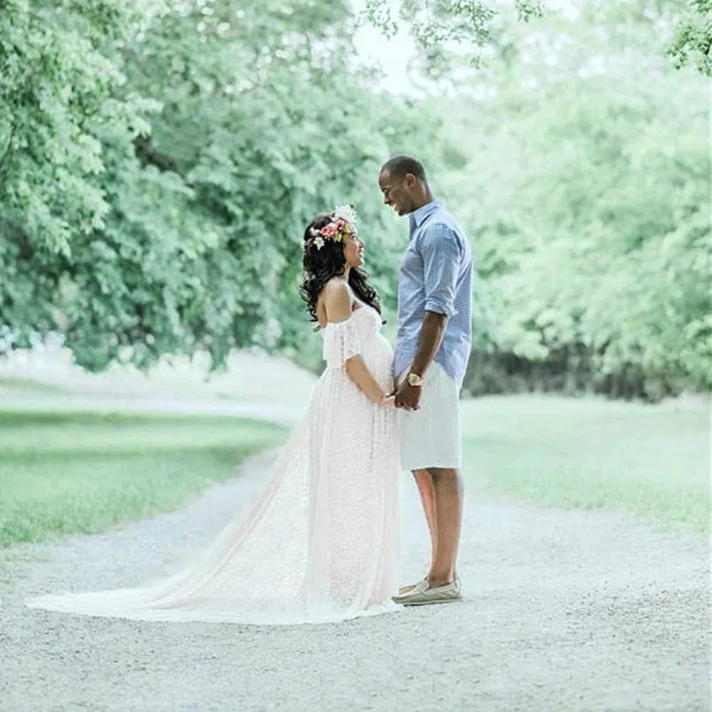 Платья для беременных фотография сексуальный реквизит с открытыми плечами