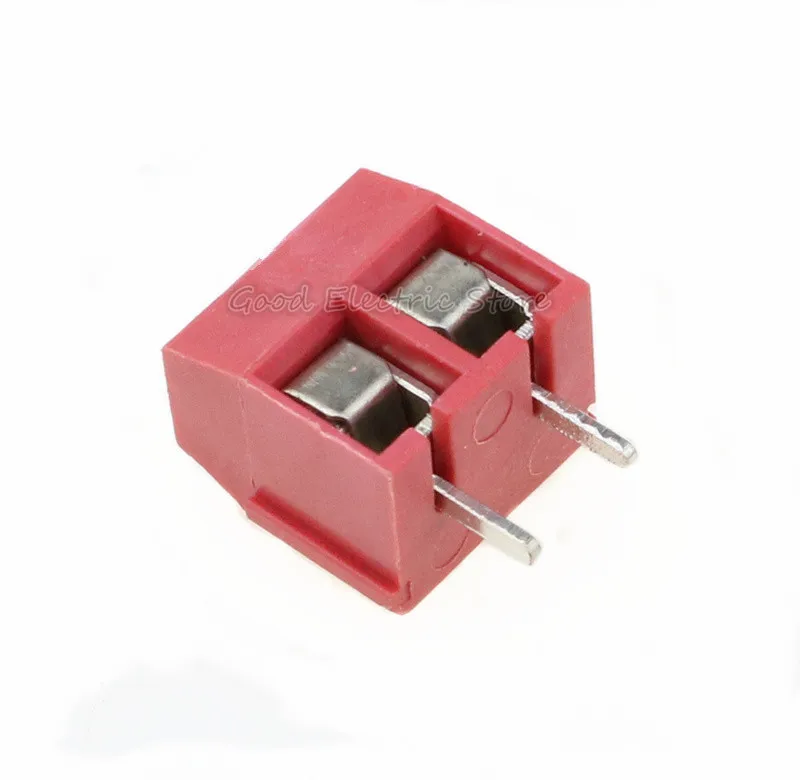 10 шт. KF301-2 P KF301-3 P винт 5,0 мм клеммный блок 2 Pin 3 Pin pcb клеммный блок разъем - Цвет: RED 2P