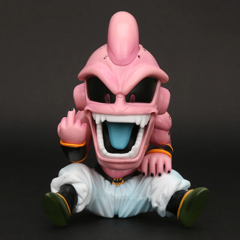 Жемчуг дракона GT истребитель Z Majin Buu и рисунком с надписью «boo сотовый ПВХ фигуркы игрушки супер сайян, «Жемчуг дракона king фигурка виджиты малыш Буу Фриза frieza Fina от - Цвет: Зеленый