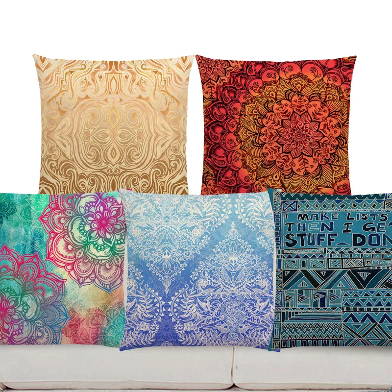 Экзотическое искусство Красочные цветы великолепные рождественские наволочки