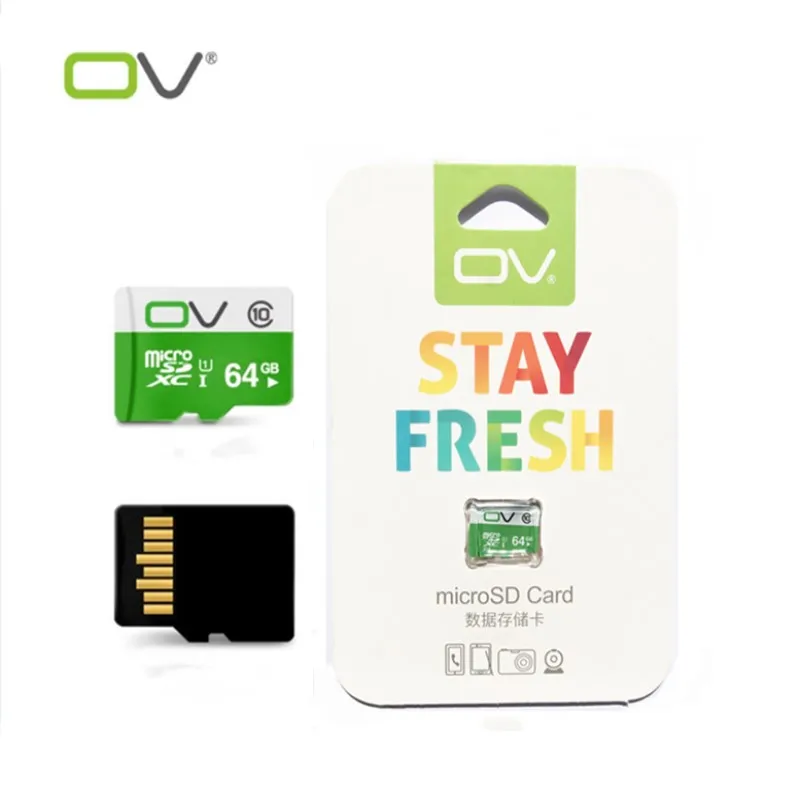 Карта памяти OV TF MicroSD 64 ГБ 100% оригинал C10 80 МБ/с. + адаптер для телефонов