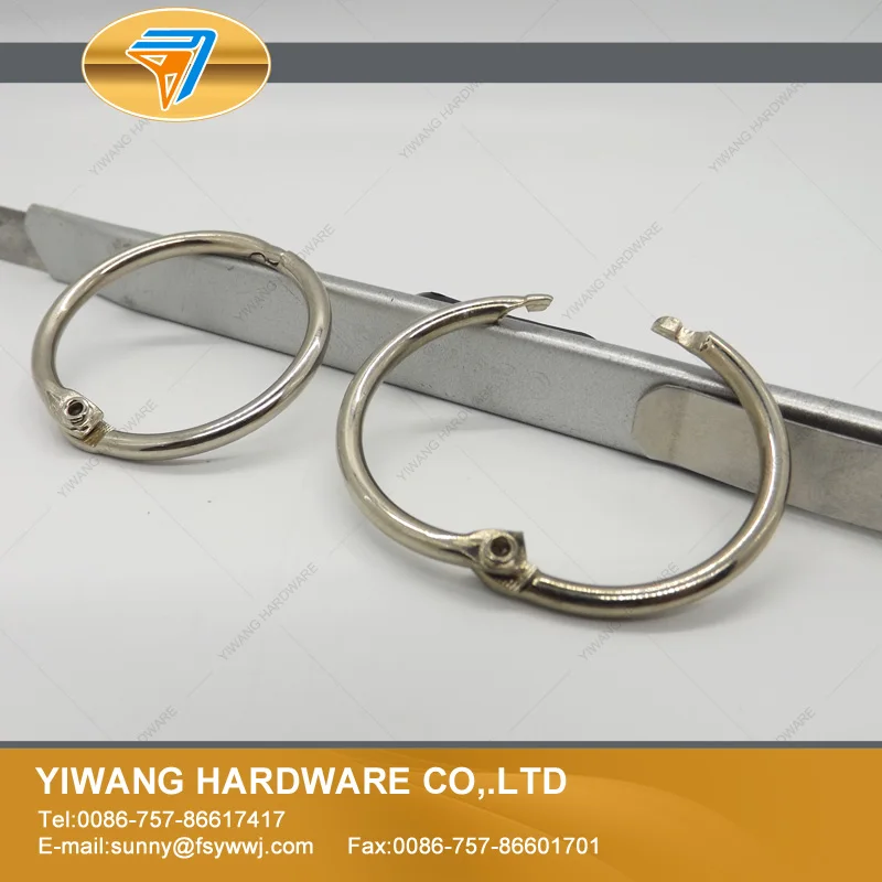 

Good quality curtain ring metal book ring 10pcs/package nickel cover split ring multipurpose binding ring