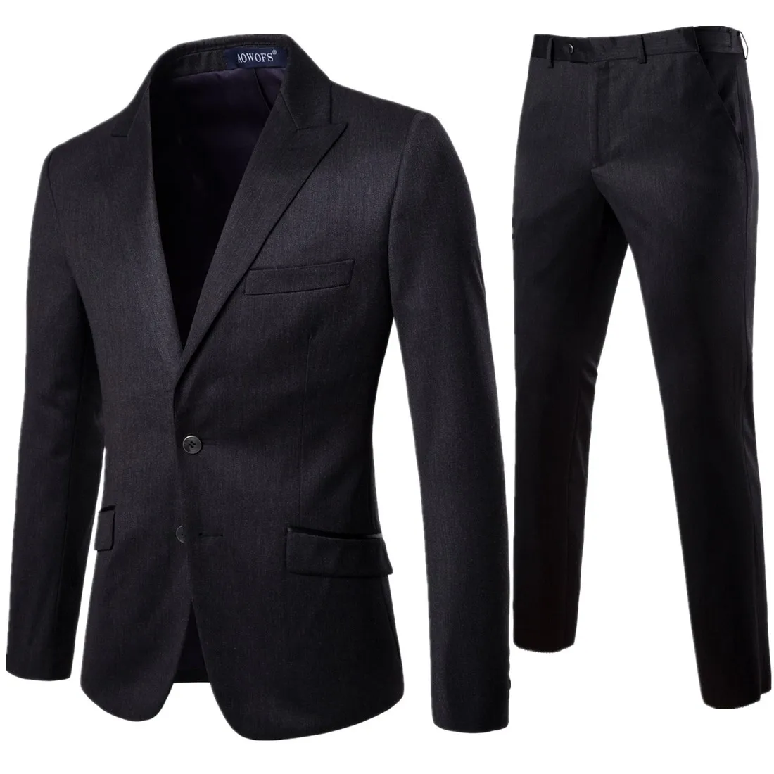 

High Quality Men Slim Fit Suits Wedding Suits For Men Formalwear Black Dress Suits Jackets+Pants 2 Pieces Suits Blazers Size 4XL