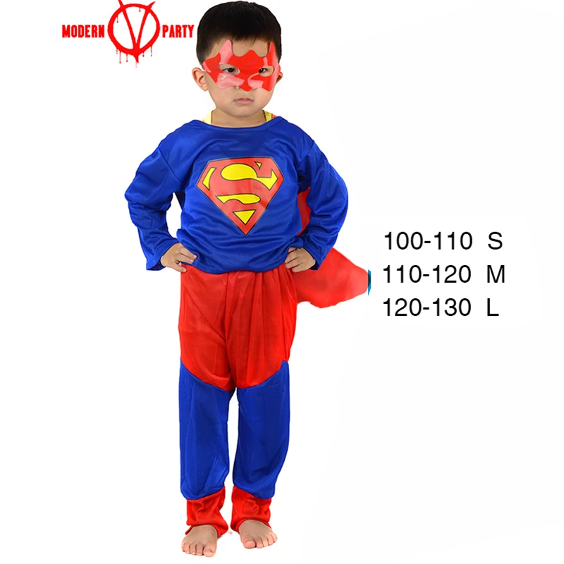 Red spiderman costume black batman superman halloween costumes for kids superhero capes anime cosplay carnival |