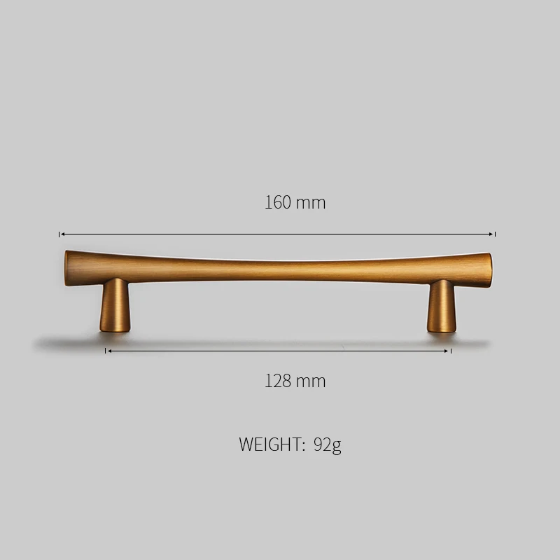 3,7"~ 7,55" Золотой Шкаф Тянет серый комод ручки кофе выдвижной ящик ручки кухонная дверь т бар ручки мебельная фурнитура - Цвет: Z-2261-128