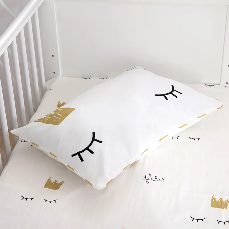 INS ресницы и Корона/Велоспорт медведь детские постельные принадлежности комплект 3 шт. детская кроватка хлопок постельное белье простыни наволочки пододеяльник