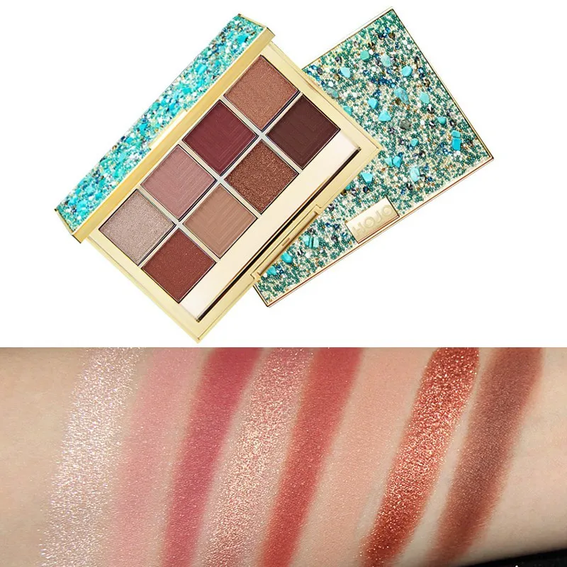 8 видов цветов матовая палитра теней для век макияж длительная блеск Тени Палитра